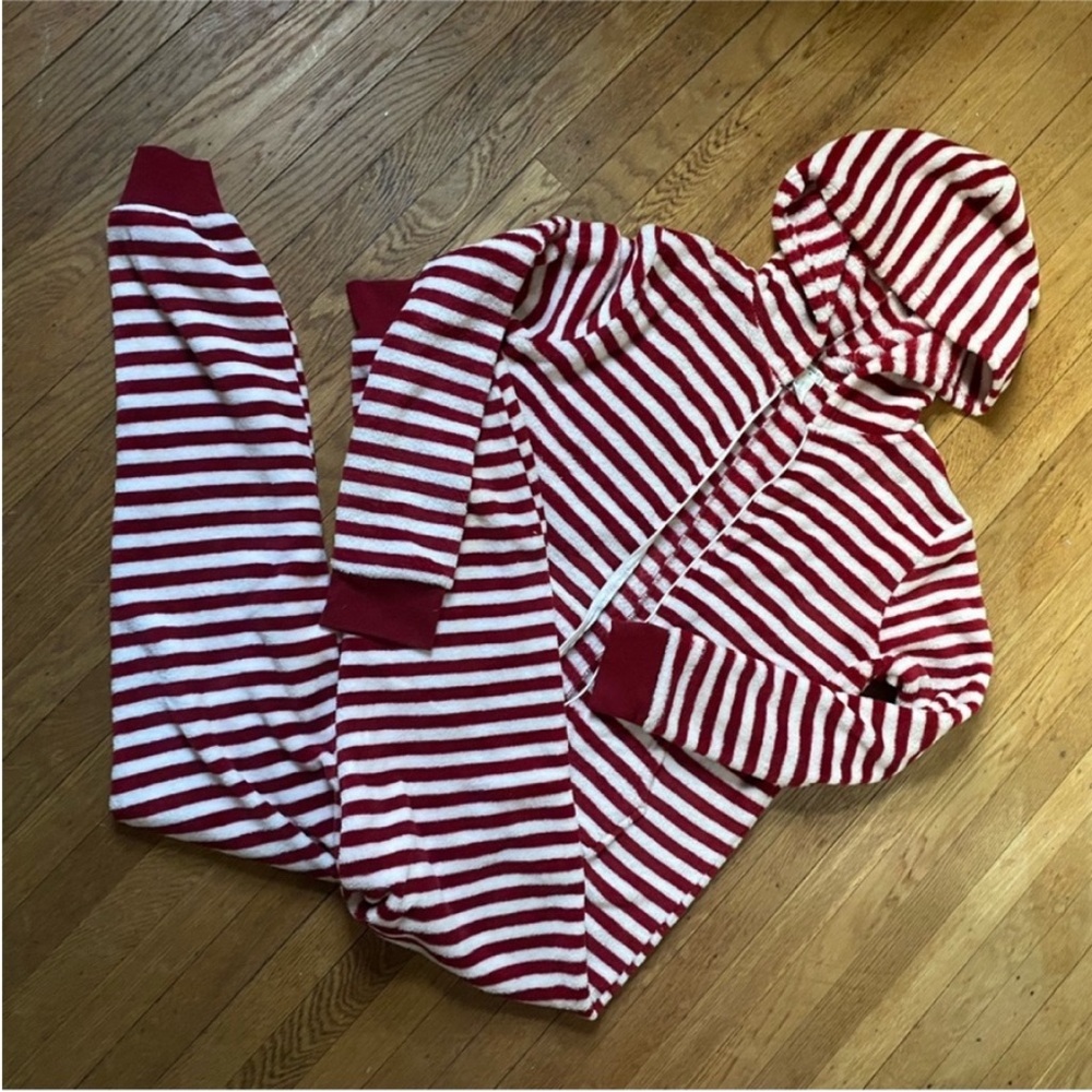 Forever 21 Striped Pajama Onesie Size M